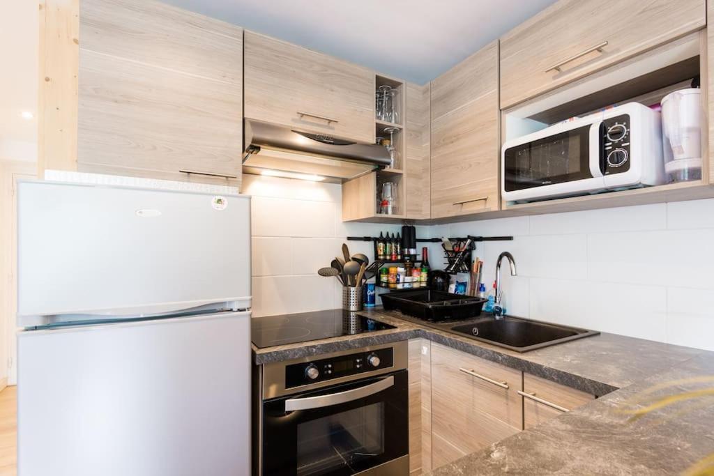 Apartamento Pied-A-Terre Cosy Face Aux Pistes De La Princesse Demi-Quartier Exterior foto